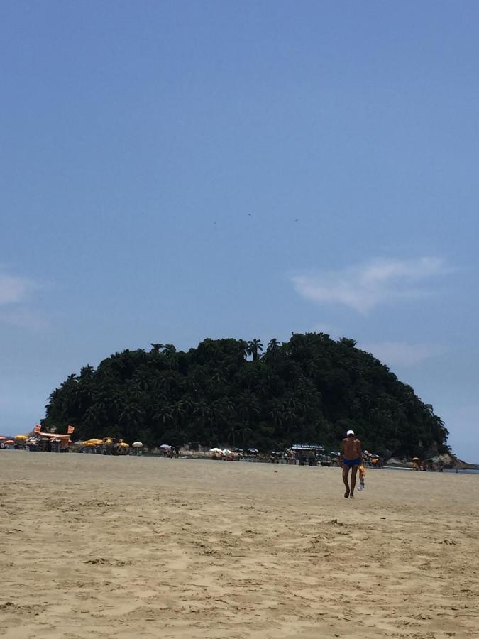 Apto temporada praia São Vicente Exterior foto