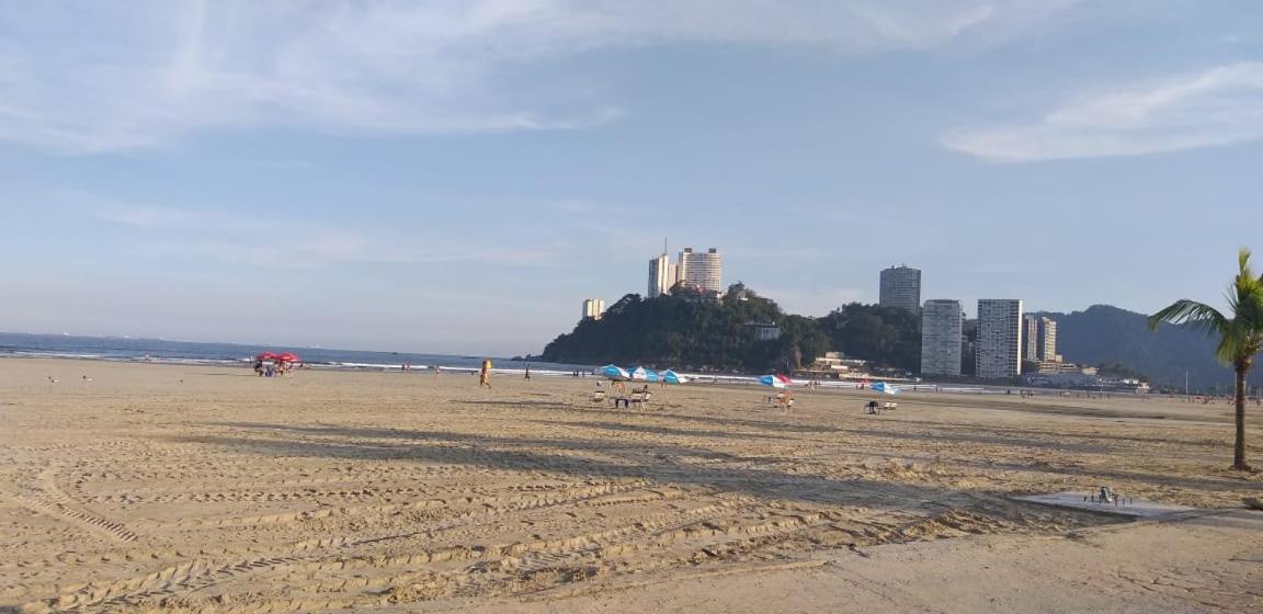 Apto temporada praia São Vicente Exterior foto